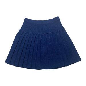 Vintage Heartworks navy blue knit skirt